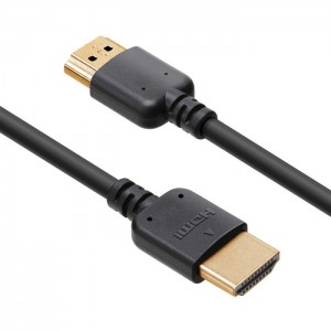 PREMIUM HDMI やわらかケーブル 2.0m ブラック プレミアムハイスピード HDR 対応 BT.2020 対応 イーサネット対応 フルHD対応 4K2K対応 PGA PG-HDSF20M