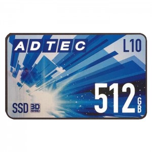 【代引不可】SSD L10 Series 512GB 3D TLC 2.5inch SATA ADTEC AD-L10D512G-25I