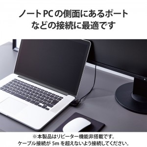 【代引不可】HDMI 変換 アダプタ L字 右向き 90度 オスメス変換 HDMIケーブル 延長 コネクタ 4K 60p 金メッキ RoHS指令準拠 ブラック エレコム AD-HDAABS03BK