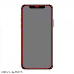 iPhone 12 Pro Max 液晶保護ガラス 防埃 全画面保護 超高硬度10H ブルーライトカット レシーバーネット付 レイアウト RT-P28FN/BSMG