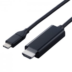 【即納】【代引不可】USB Type-C-HDMI 変換 ケーブル ( USB-C プラグ to HDMIプラグ ) 5m 4K 60Hz 【 タイプC ポート搭載機器各種対応 】 ブラック エレコム CAC-CHDMI50BK2