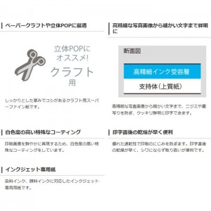 【即納】【代引不可】クラフト用スーパーファイン紙(A4、厚手、片面100枚)　ホワイト エレコム EJK-SACA4100