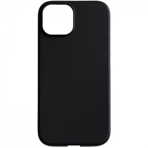 Air jacket for iPhone 15 Rubber Black スマホケース 保護 カバー エアージャケット 軽量 薄い 耐久性 トライタン Tritan パワーサポート PJYK-72