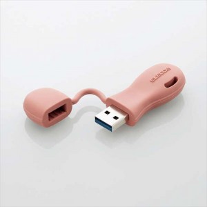 【代引不可】USBメモリー USB3.2(Gen1)対応 一体型キャップ式 子ども用 32GB レッド エレコム MF-JRU3032GRD