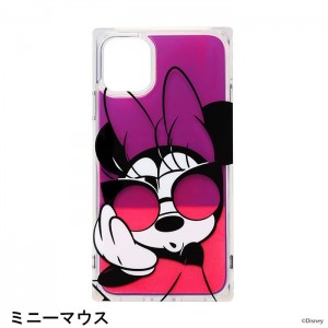 iPhone 11 Disney キャラクター ネオンサンドケース ハイブリッドケース 耐衝撃 PGA PG-DLQ19B10