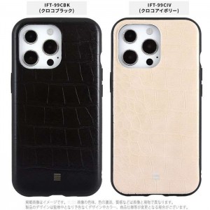 iPhone13Pro 6.1インチ トリプルカメラ 3眼モデル 対応 ケース カバー IIIfit Leather イーフィットレザー 合皮 ハイブリッドケース  グルマンディーズ IFT-99