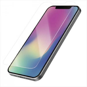 【代引不可】iPhone 12 Pro Max 液晶保護ガラス 高光沢 指紋防止 傷に強い 高硬度9H エアーレス 飛散防止 エレコム PM-A20CFLGG