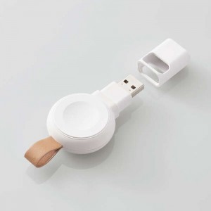 【代引不可】Apple Watch 磁気充電変換アダプター USB-Aコネクター アップルウォッチ 充電 コンパクト 持ち運び 便利 Apple正規認証品 ホワイト エレコム MPA-AWADWH