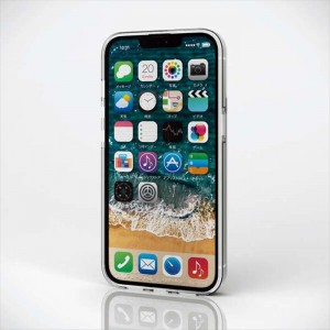 【代引不可】iPhone 13 Pro ハイブリッドケース ガラス クリア エレコム PM-A21CHVCG1CR