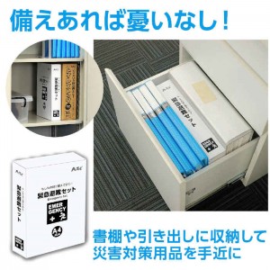 緊急避難セット 12点 1人用 A4サイズ 防災士が厳選 避難グッズ 防災セット 防災グッズ 防災用品 コンパクト収納 備え 持ち出し 必需品 アーテック 35502