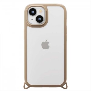 iPhone15 Plus 対応 ケース カバー クリアタフケース ベージュ 耐衝撃 ハイブリッドケース iPhoneカバー iPhoneケース PGA PG-23CPT02BE