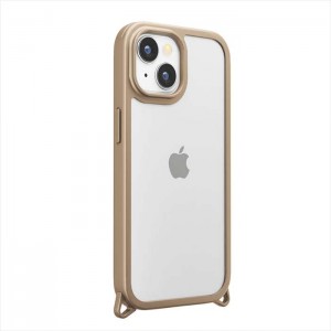 iPhone15 Plus 対応 ケース カバー クリアタフケース ベージュ 耐衝撃 ハイブリッドケース iPhoneカバー iPhoneケース PGA PG-23CPT02BE