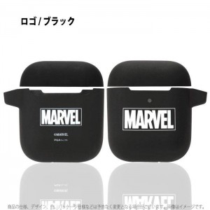 AirPods エアポッズ エアーポッズ ケース カバー AirPods充電ケース用 シリコンカバー マーベルキャラクター AirPods コンパクト 持ち歩きMARVEL マーベルロゴ PGA PG-DAPC0****