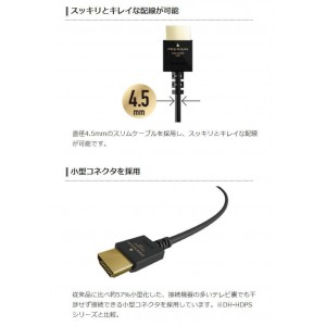 【即納】【代引不可】PREMIUM  HDMIケーブル プレミアム イーサネット 対応 1m スリム  エレコム DH-HDP14ES10BK