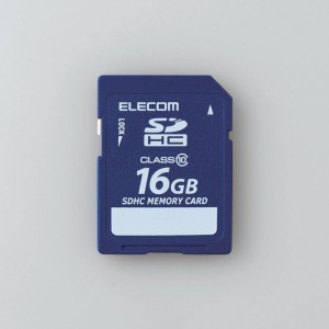 【代引不可】SDHCメモリカード データ復旧付 16GB class10対応 SDカード デジタルカメラ ビデオカメラ エレコム MF-FSD016GC10R