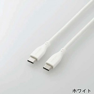 USBケーブル 1m ホワイト なめらかUSB Type-Cケーブル USB PD対応 USB Type-C 超高速 充電 データ転送 スマホ タブレット エレコム MPA-CCSS10WH