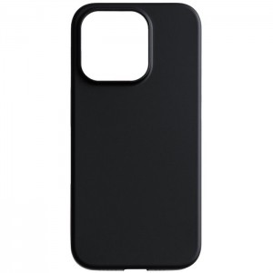 Air Jacket for iPhone 15 Pro Rubber Black スマホケース 保護 カバー エアージャケット 軽量 薄い 耐久性 トライタン Tritan パワーサポート PJYT-72