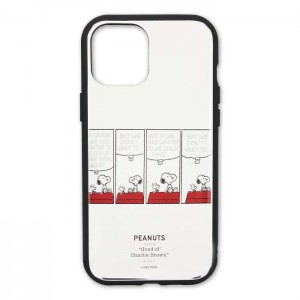 iPhone12 Pro Max 対応 6.7インチ ケース カバー IIIIfit Clear イーフィットクリア ピーナッツ PEANUTS スヌーピー ドッグハウス ハイブリッドケース iPhoneケース グルマンディーズ SNG-512A