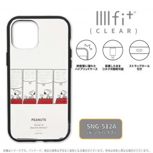 iPhone12 Pro Max 対応 6.7インチ ケース カバー IIIIfit Clear イーフィットクリア ピーナッツ PEANUTS スヌーピー ドッグハウス ハイブリッドケース iPhoneケース グルマンディーズ SNG-512A