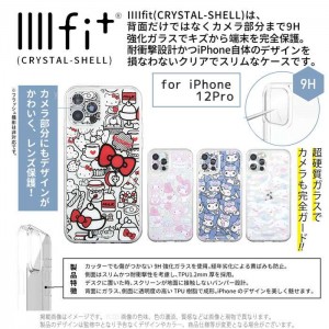 iPhone12Pro 対応 iPhone 12Pro ケース カバー サンリオキャラクターズ IIIIfit Crystal Shell 超硬質ガラスケース 耐衝撃   グルマンディーズ SANG-114