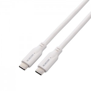 【即納】【代引不可】タイプC ケーブル ( USB Type-C to C ) 1m PD 100W USB10Gbps準拠 【 MacBook Pro iPad iPhone 等 TypeC 機器対応 】 ホワイト エレコム MPA-CC1G10WH