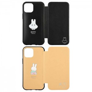 iPhone13mini iPhone5.4インチ 対応 ケース カバー ミッフィー Miffy IIIIfit Flip フリップ型 スマホケース 手帳型 フリップタイプ フリップケース グルマンディーズ MF-208