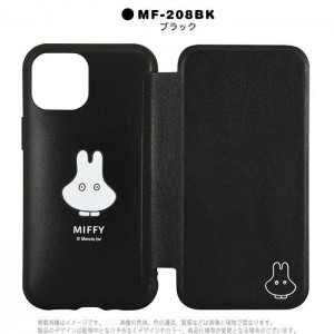 iPhone13mini iPhone5.4インチ 対応 ケース カバー ミッフィー Miffy IIIIfit Flip フリップ型 スマホケース 手帳型 フリップタイプ フリップケース グルマンディーズ MF-208