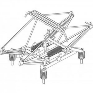 HOゲージ パンタグラフ PS101 2個入 鉄道模型 オプション パーツ ドーファン TW-PS101