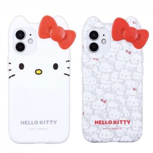 iPhone12mini 対応 iPhone 12 mini ケース カバー サンリオキャラクターズ ハローキティ ダイカット ソフトケース HELLO KITTY  グルマンディーズ SANG-107