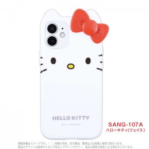 iPhone12mini 対応 iPhone 12 mini ケース カバー サンリオキャラクターズ ハローキティ ダイカット ソフトケース HELLO KITTY  グルマンディーズ SANG-107