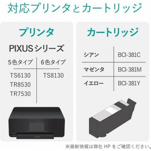 【即納】【代引不可】キヤノン Canon BCI-381C/381M/381Y用 詰め替えインク お得 4回分×3色 専用工具付属 エレコム THC-381CSET4