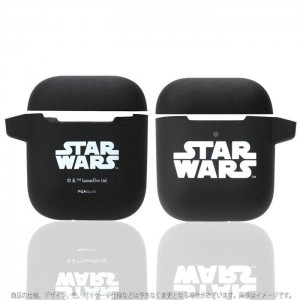 AirPods エアポッズ エアーポッズ ケース カバー AirPods充電ケース用 シリコンカバー STAR WARS AirPods コンパクト 持ち歩きスターウォーズ ロゴ  PGA PG-DAPC06SW