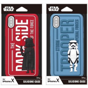 iPhone X シリコン ケース カバー スター・ウォーズ iPhoneX STARWARS ５キャラクター （ダース・ベイダー/ストームトルーパー/ヨーダ/R2-D2/BB-8） PGA PG-DCS