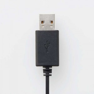 【代引不可】ヘッドセット 有線 USB-Aコネクタ マイク付 ミュート機能 イヤホンタイプ ビデオ会議 音声チャット ブラック エレコム HS-EP17UBK