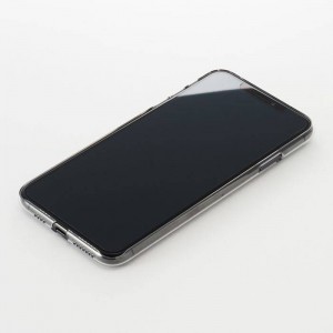 iPhone XS Max 用 ラバー ケース カバー Air Jacket for iPhone XS Max ４カラー（ラバーグレー・クリア・ラバーブラック・クリアブラック） パワーサポート PUC-7*