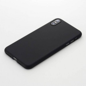 iPhone XS Max 用 ラバー ケース カバー Air Jacket for iPhone XS Max ４カラー（ラバーグレー・クリア・ラバーブラック・クリアブラック） パワーサポート PUC-7*