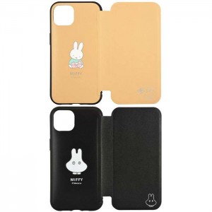 iPhone13 iPhone6.1インチ デュアルカメラ 2眼モデル 対応 ケース カバー ミッフィー Miffy IIIIfit Flip フリップ型 スマホケース 手帳型 フリップタイプ フリップケース グルマンディーズ MF-213