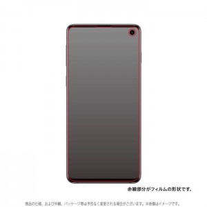 Galaxy S10 対応 SC-03L SCV41 フィルム 液晶保護フィルム TPU 光沢 フルカバー 衝撃吸収 3D 全面保護 端末の美しさを損ねない 高光沢フィルム レイアウト RT-GS10F/WZD