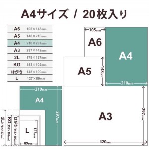 【代引不可】プリンター用紙 写真用紙 A4 20枚 微光沢 写真用アートペーパー 印画紙 最上級グレードART紙 厚手 マイクロラスター インクジェット用紙 ホワイト エレコム EJK-MLA420