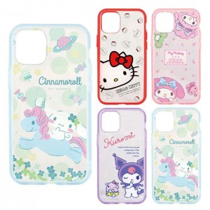 iPhone12mini 対応 iPhone 12 mini 5.4インチ  ケース カバー IIIIfit Clear イーフィットクリア サンリオキャラクターズ SANRIO ハイブリッドケース iPhoneケース グルマンディーズ SANG-52