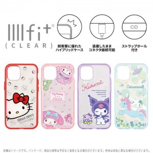 iPhone12mini 対応 iPhone 12 mini 5.4インチ  ケース カバー IIIIfit Clear イーフィットクリア サンリオキャラクターズ SANRIO ハイブリッドケース iPhoneケース グルマンディーズ SANG-52