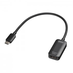 【即納】【代引不可】USB Type C-HDMI変換アダプタ(4K/30Hz) DisplayPort Altmode対応  AV機器 PC TV ディスプレイ 周辺機器 アクセサリー サンワサプライ AD-ALCHD02