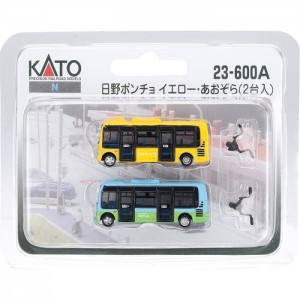 Nゲージ 日野ポンチョ イエロー あおぞら 2台入 鉄道模型 アクセサリー カトー KATO 23-600A