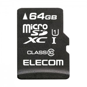 【代引不可】microSDHCメモリカード データ復旧サービス付 64GB class10対応 防水仕様 SD変換アダプタ付属 スマホ タブレット エレコム MF-MSD064GC10R