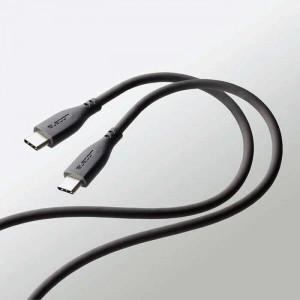 【代引不可】USBケーブル 1m グレー なめらかUSB Type-Cケーブル USB PD対応 USB Type-C 超高速 充電 データ転送 スマホ タブレット エレコム MPA-CCSS10GY