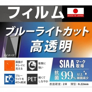 Xperia 5 V 液晶 フィルム 衝撃吸収 ブルーライトカット 光沢 抗菌 スマホ アクセサリー グッズ レイアウト RT-RXP5M5F/DM