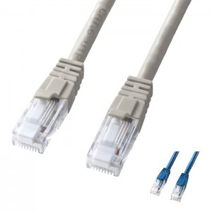 【代引不可】LANケーブル CAT6 30m ツメ折れ防止 三重構造コネクタ ギガビットイーサネット完全対応 スタンダードLANケーブル サンワサプライ KB-T6TS-30