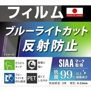 Xperia 5 V 液晶 フィルム 衝撃吸収 ブルーライトカット 反射防止 抗菌 スマホ アクセサリー グッズ レイアウト RT-RXP5M5F/DK