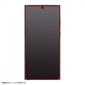 Galaxy S22 Ultra 液晶保護フィルム ギャラクシー スマホ 保護フィルム  全画面保護 アクリルフィルム 高透明 硬度5H 3D 指紋認証対応 レイアウト RT-GS22URF/CB