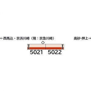 Nゲージ 鉄道模型 都営地下鉄5000形 旧塗装・帯簡略化後 増結用先頭車2両セット 動力無し  グリーンマックス 31836